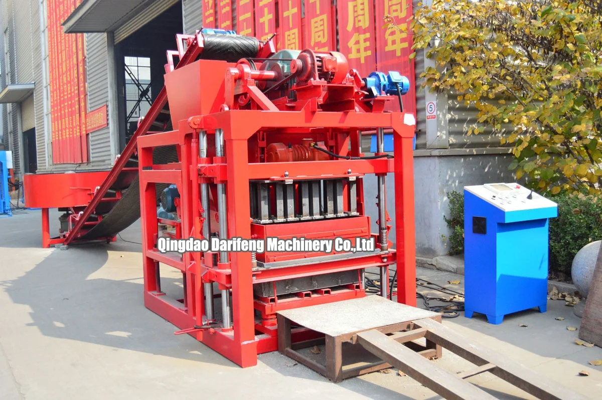 limestone block making machine  hollow paver maker cinder cement rd4-28complete set of automatic brick-making machine