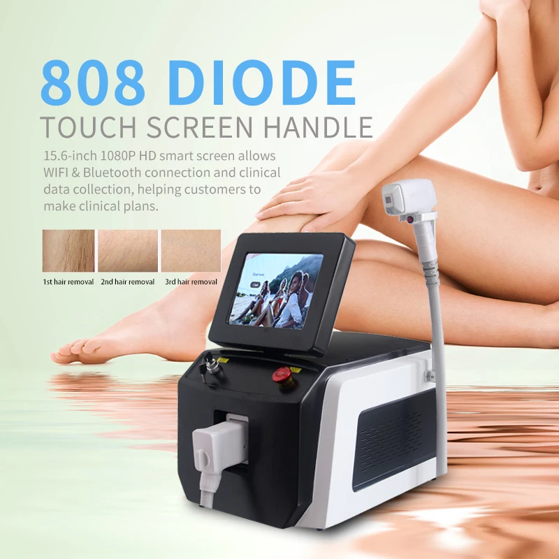 hair laser 808nm laser diode epilation ice titanium diode laser hair removal machine