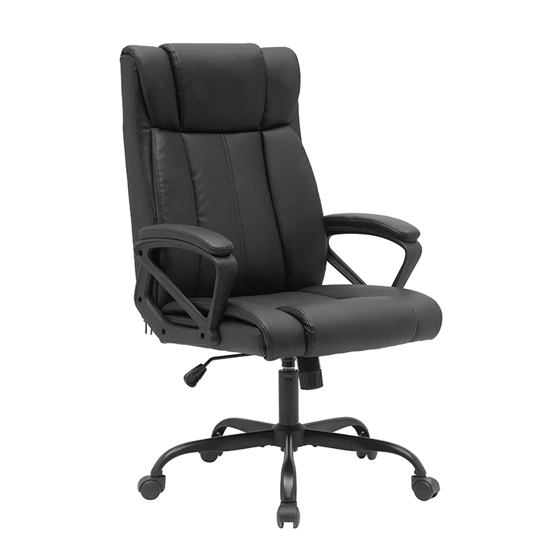 Manager High Back Office Chair Custom Logo Luxury PU Leather Executive Office Chair
