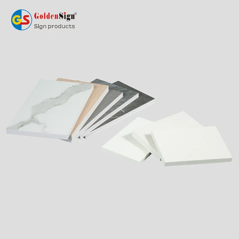 Manufacturer high density color PVC Foam Board PVC laminated sheet plastic panel