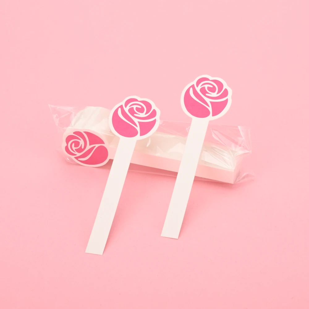 Extra Heavy Paper with High Absorption Smelling Strips and Blotters Smelling Strips Supplier Pink Flower Blotter Strip