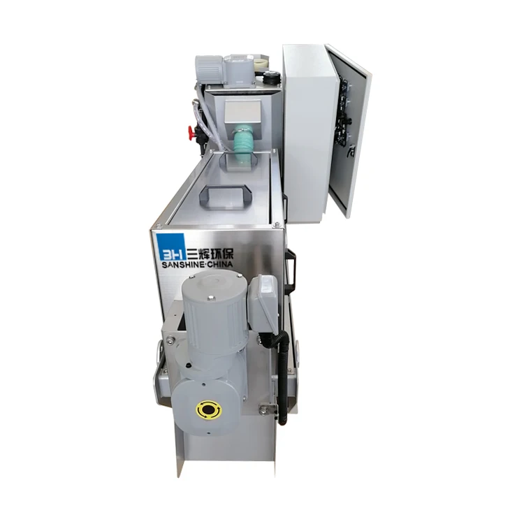 Rotary vacuum filter the powerful pressure waste water treatment stacked screw sludge dewatering machine with dairy farm