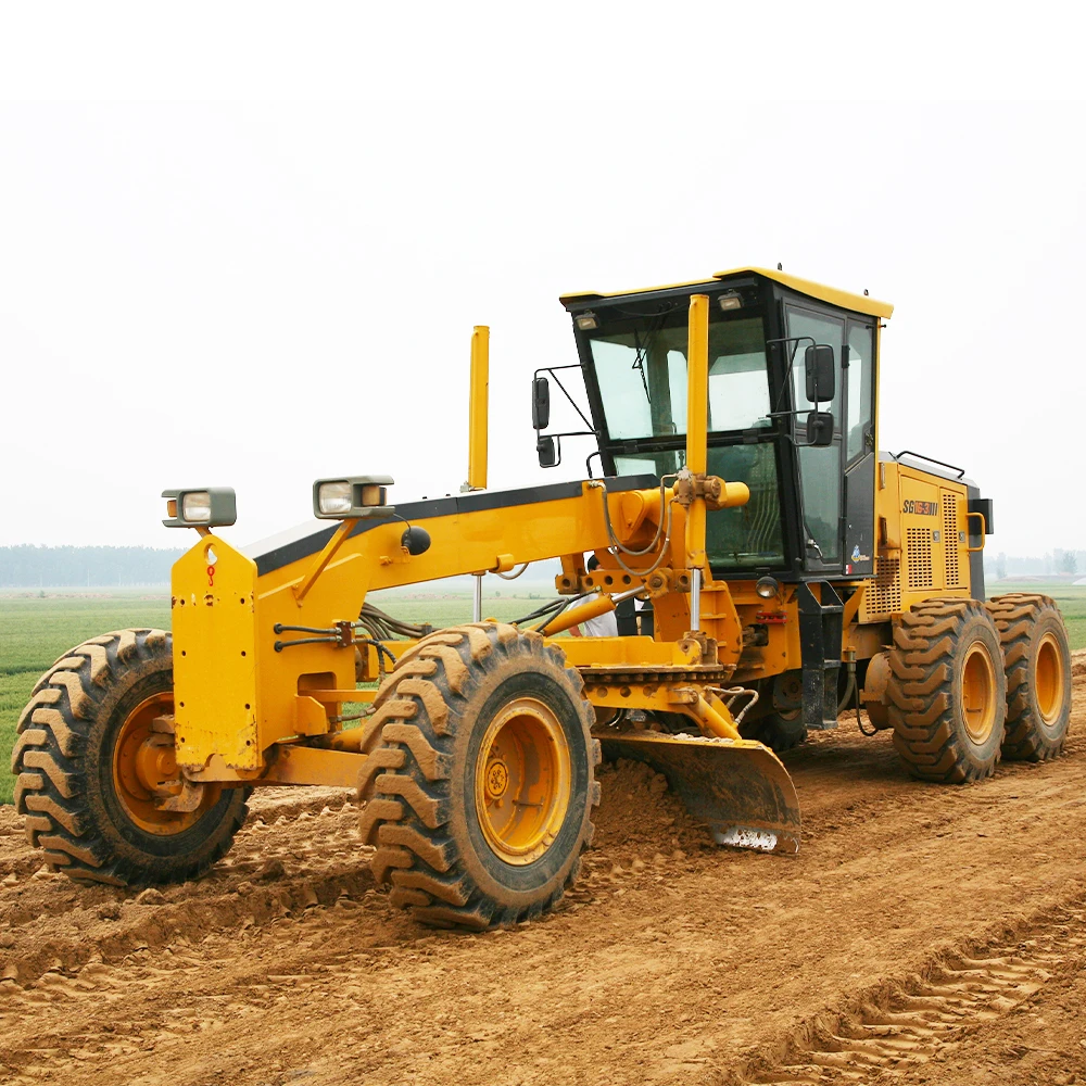 Chinese Top Brand 190HP Compact Hydraulic Motor Grader SG16-3 With Spare Parts