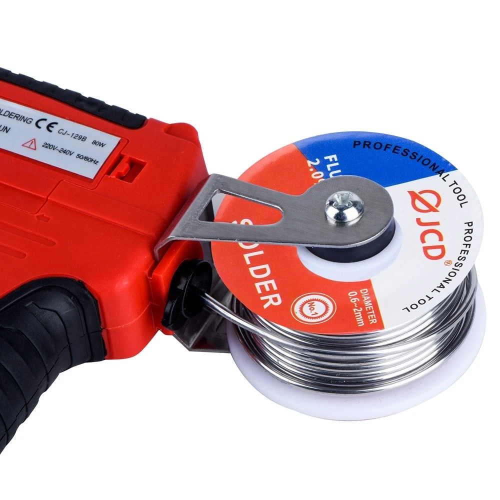 JCD CJ-129B Soldering Gun Automatic Hand-held Solder Iron Kit Welding Tool with Lead-free Wire