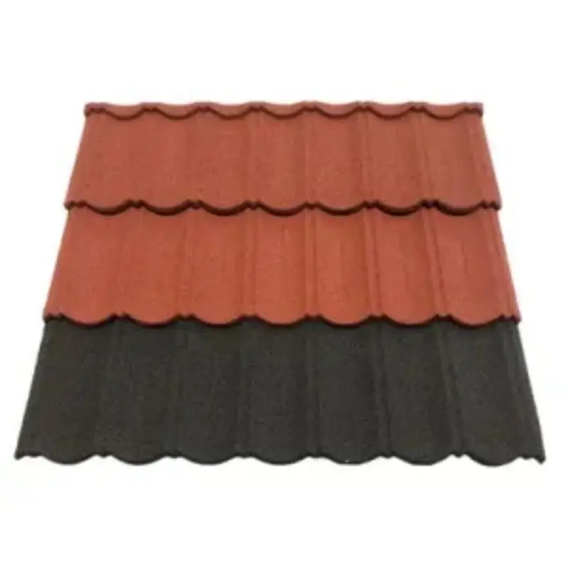Roof tiles 0.4mm light weight roofing sheet zinc steel galvalume stone coated roofing tile metal