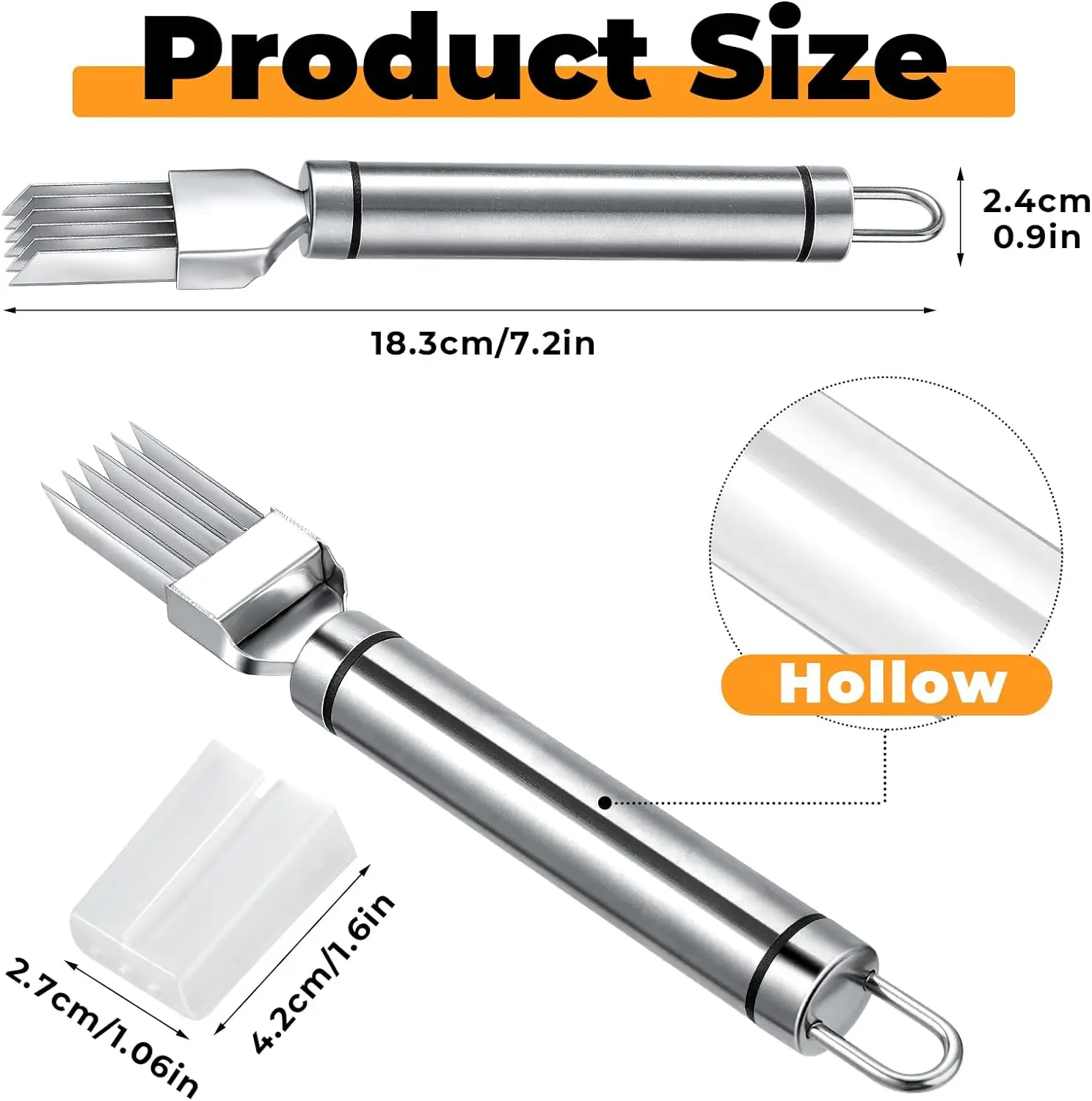 Stainless Steel Chopped Green Onion Knife Kitchen Tool Slice Cutlery Vegetable Cutter Sharp Scallion Cutter Shred Knife