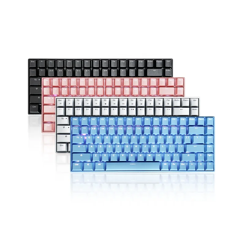 Hotsale 84 Keys Professional 3 Modes RGB Backlight Mechanical Keyboard Gaming Keyboard