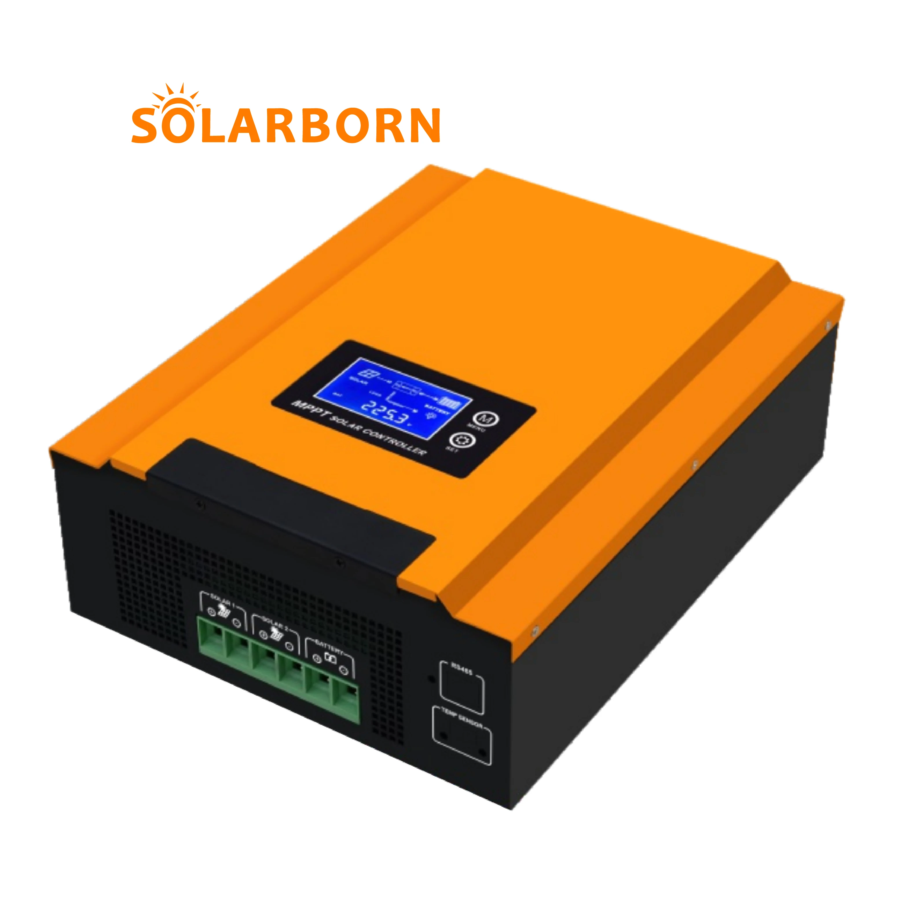 Solarborn Top Manufacturer 20a 30a 80a 60 amp led 24v 48v wind charge price mppt 12v solar charger controllers for solar power
