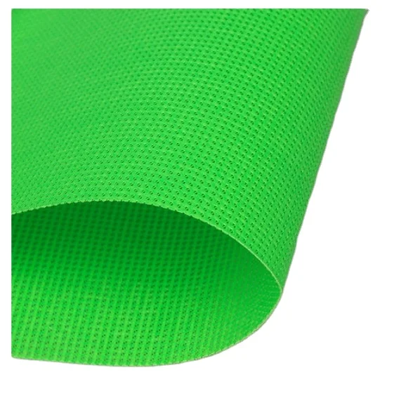 colorful woven polyester mesh with PVC coated BCTB2219 /130G green B1 flame retardant for window curtain