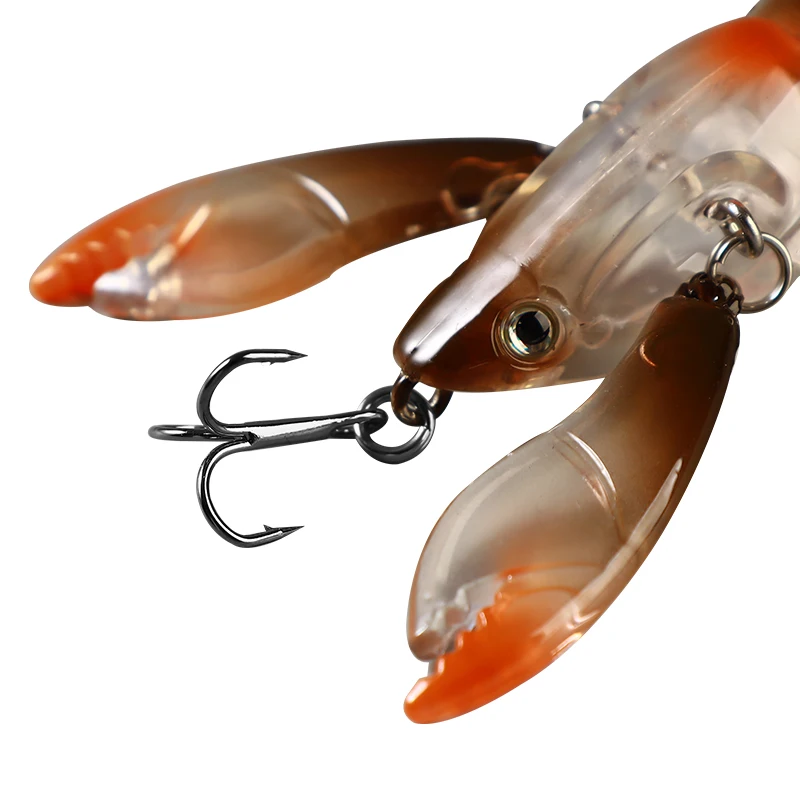 6.5cm9g Crazy Jointed Claws Bionic Fishing Baits Hard Plastic Crawfish Bait Shrimp Lobster Claw Artificial Lure Swimbait