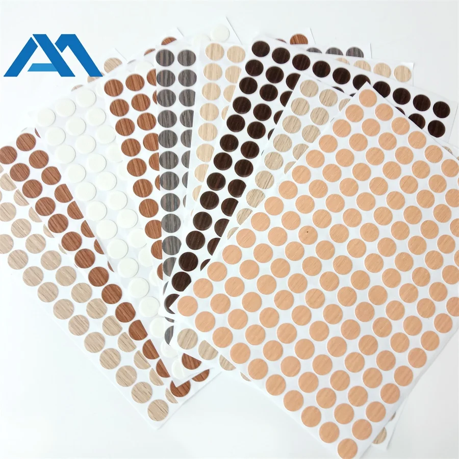 Аксессуары для мебели деревянная наклейка крышка с отверстием винтов Лидер продаж клейкая винтом из