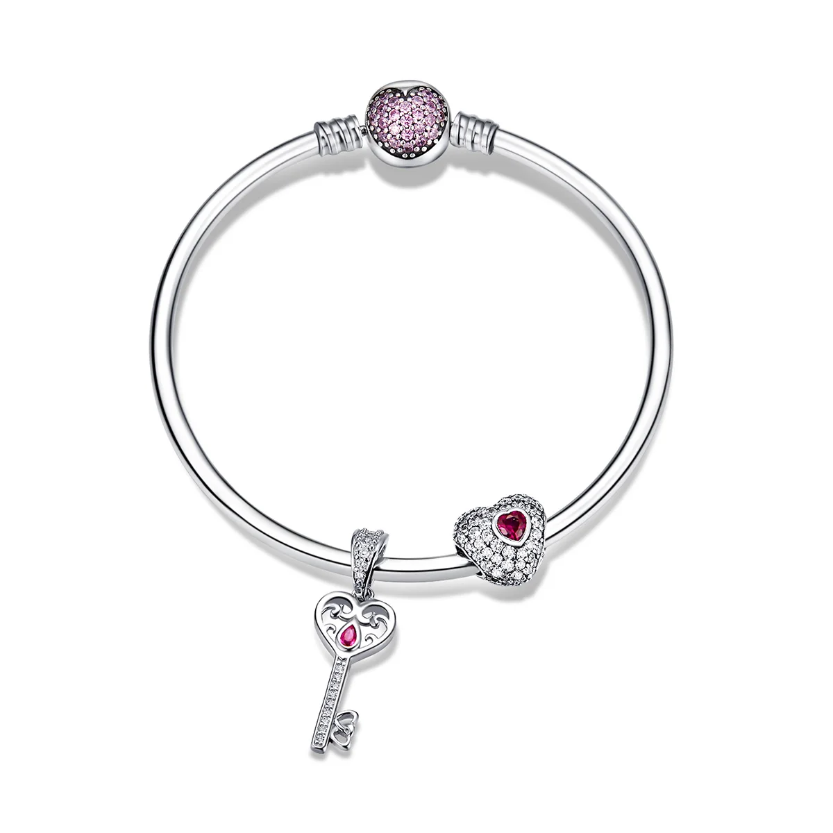 
hot selling item hearts charms bracelet silver jewelry 925 sterling bracelets and charms 