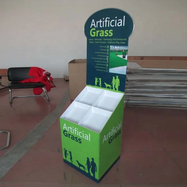 retail garden store metal artificial grass display stand,shop display shelf rack for artificial grass