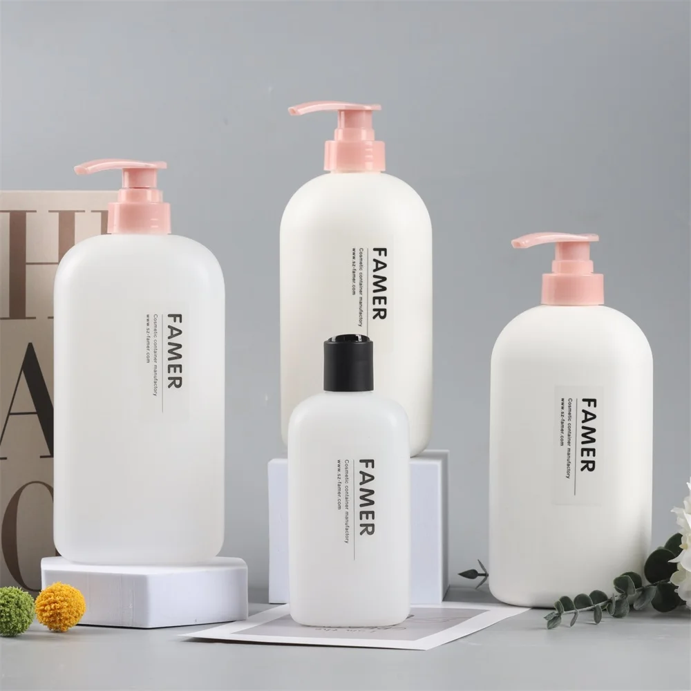 Plastic Bottles Easy hold plastic hdpe shampoo dispenser lotion shampoo sprayer home spray bottle