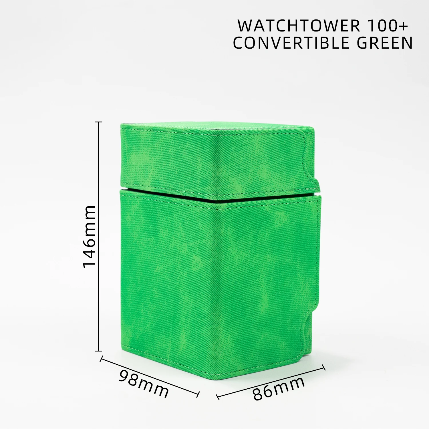 Watchtower 100+ PU Leather Decks Card Box with Magnets Trading Playing Holder box with drawer