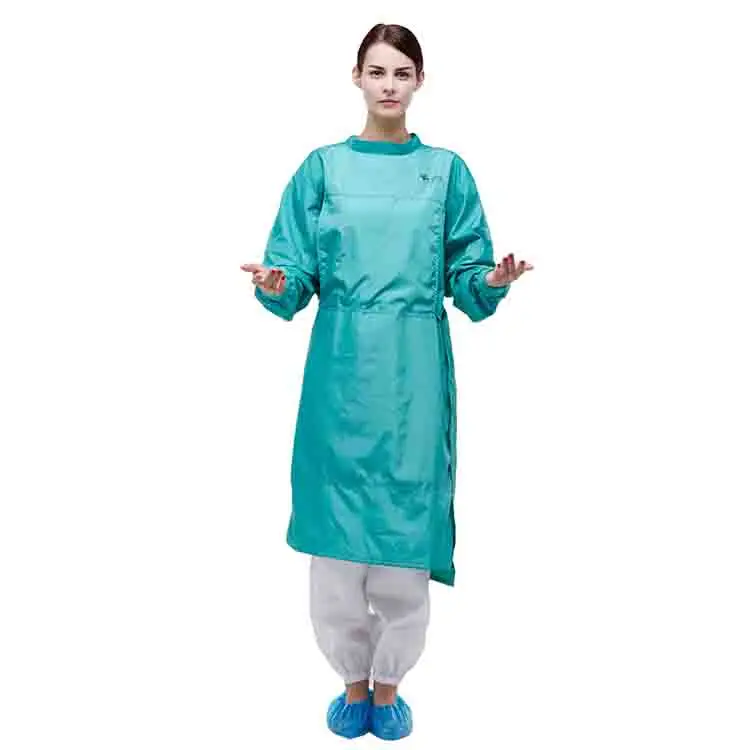 Wholesale surgical suit Reusable Reinforced medical disposable green long Sleeve gown