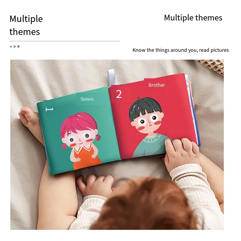 Wholesale Cloth Book Early Education Puzzle Boiled Tear Not Rotten Baby Book Toy Baby Cloth Book