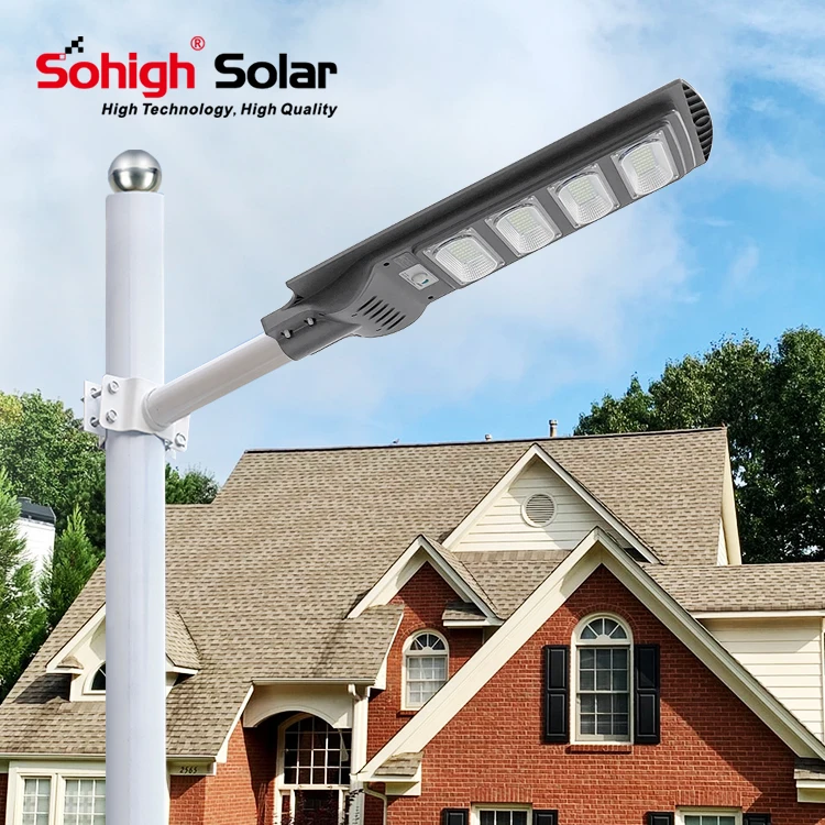 50 100 Watts 150 200 250 300 W All in One Outdoor Garden Lights IP65 Motion Lamp Panels System Panel Solar Sensor