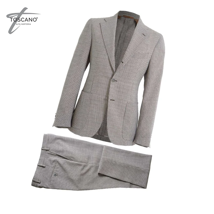 
Low Moq Floral Extra Fine Dress Man S Italian Cut Formal Suit Fabric 