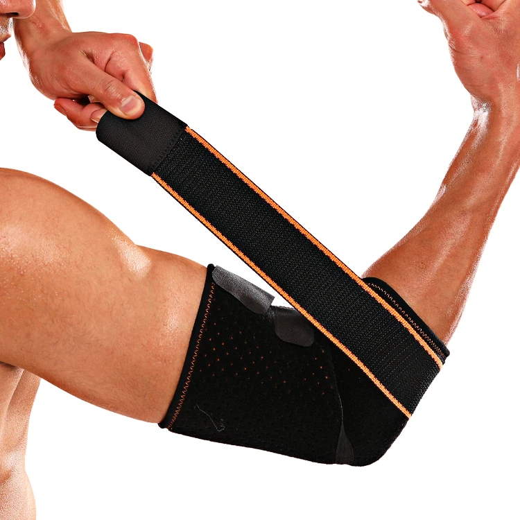 Регулируемая докоть Бандаж с бретелями налокотник поддержка нейлон Эластичный компрессионный