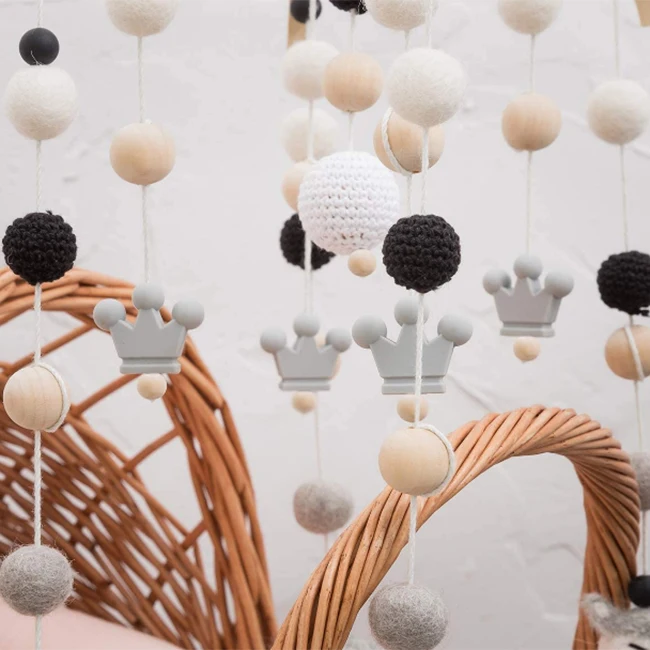 Домашний декор, войлочная подвесная игрушка для детской кроватки, подвесная игрушка