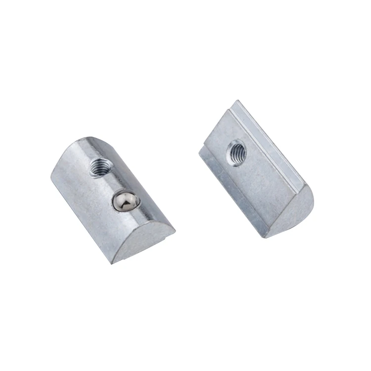 Aluminium Profile Accessories Spring ball T Slot Nut M6 M8 M10 M12 Factory price Connection Nut Fastener