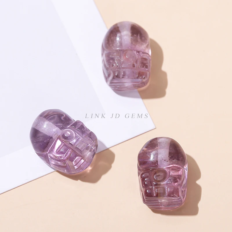 JD 100%Natural Gemstone Pendant 10*14mm Gray Moonstone Crystal Quartz Amethyst Agate Feng Shui Wealth Luck PIXIU Shape Pendant