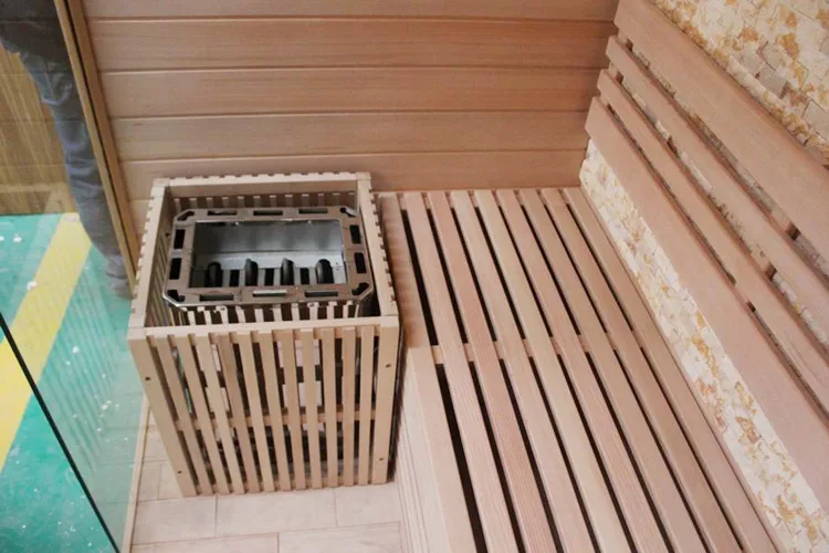 High quality solid wood dry steam room sauna
