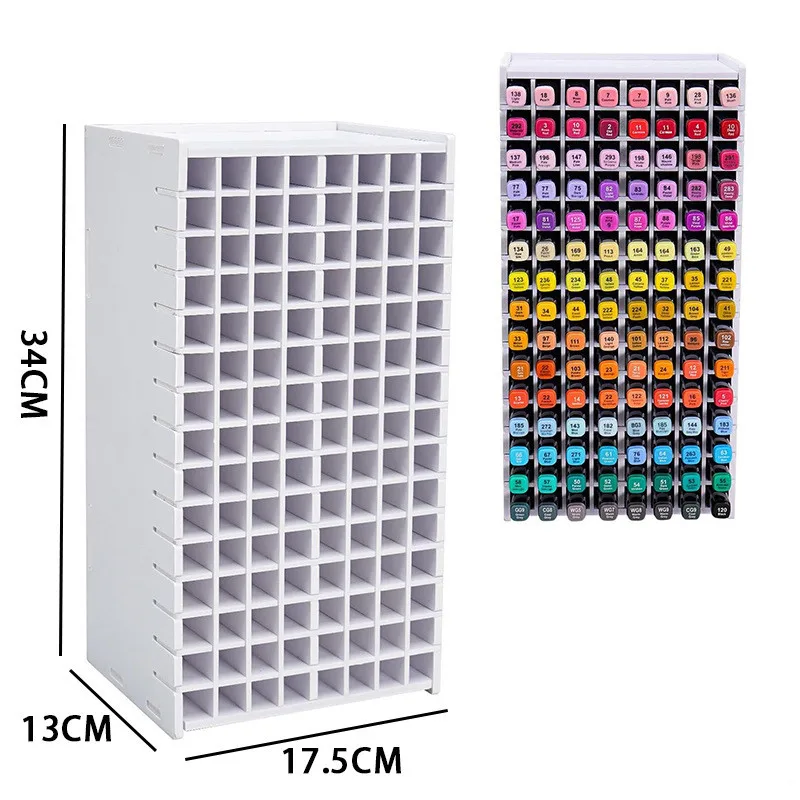 Easy Storage Porous Pen Holder Display Shelves Pencils Markers Shelf Stationery Rack For Children