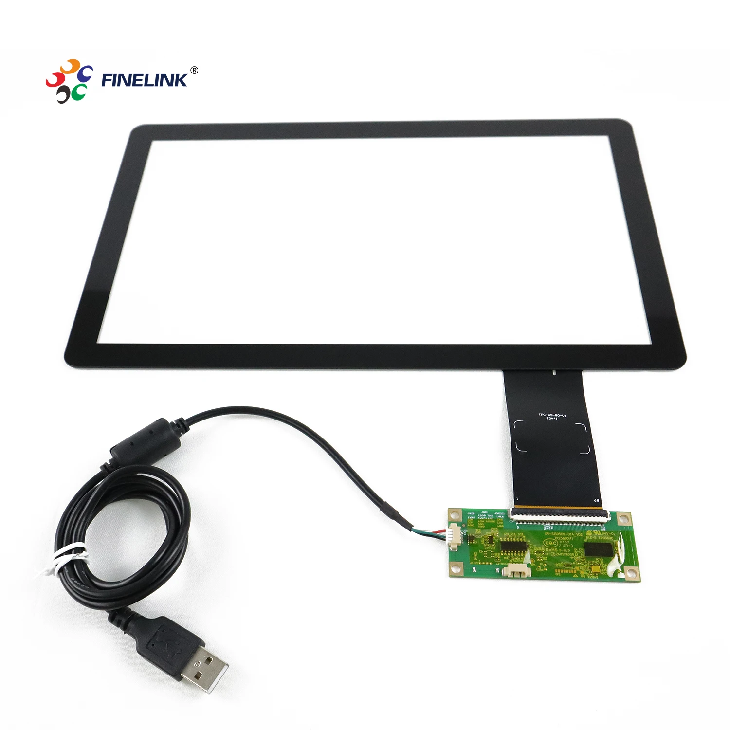 USB interface PCAP touch screen FINELINK Panel Glass Sensor Kit 11.6 inch Waterproof Capacitive Touch panel