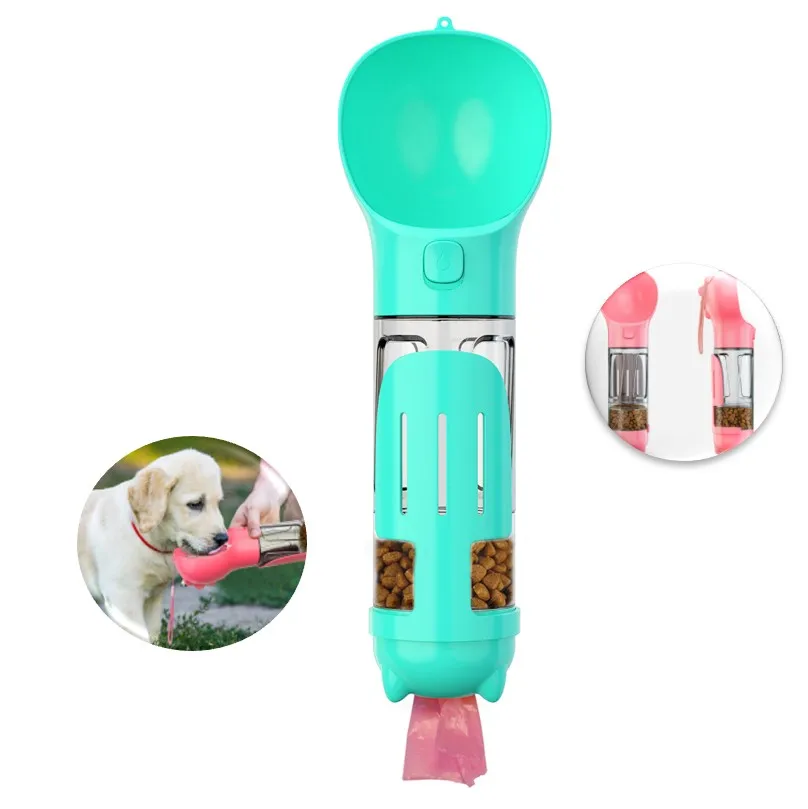 Convenient Most Popular Pet Cat Travel Bottle Contain Food Water Poop Garbage Animal Drinking Cup