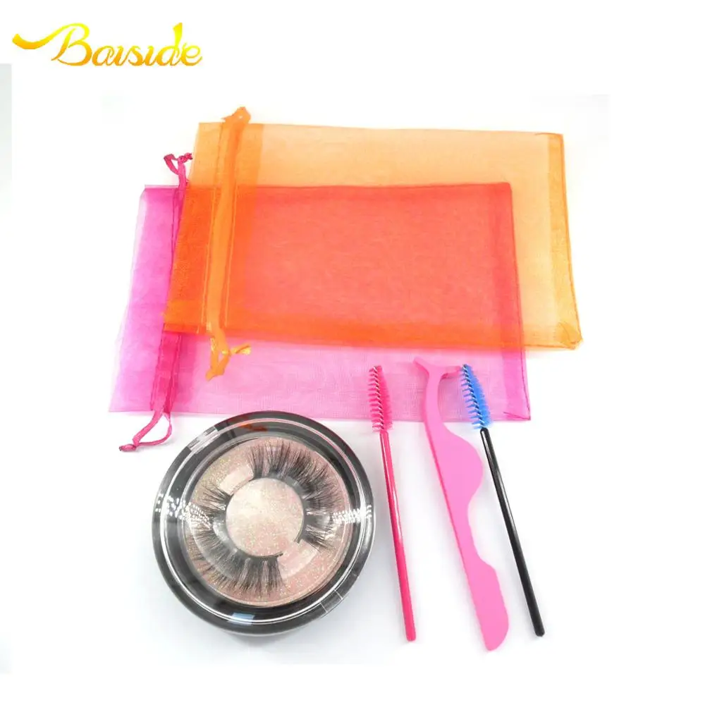 
Baiside Pure Beam Mouth Yarn Bag Packaging Bag 3D Mink Lashes And Mink Fur Lashes 