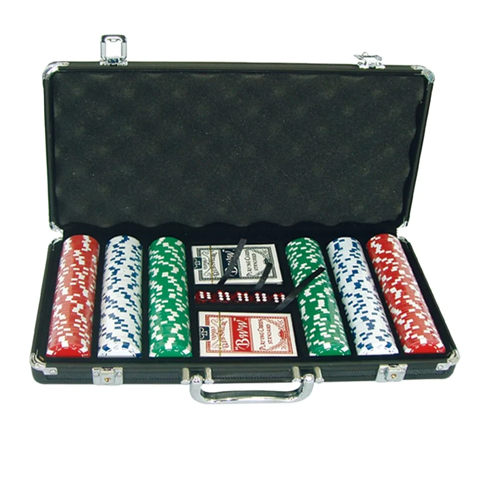Poker Chips Set Box Chips Poker Aluminum Case Texas Poker Chips Case 300/500