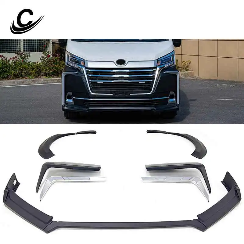 Side Skirts Front Lips Rear Diffuser For HIACE Body Kits PP Body Kit Car Bumpers For Hiace Body Parts Conversion Facelift