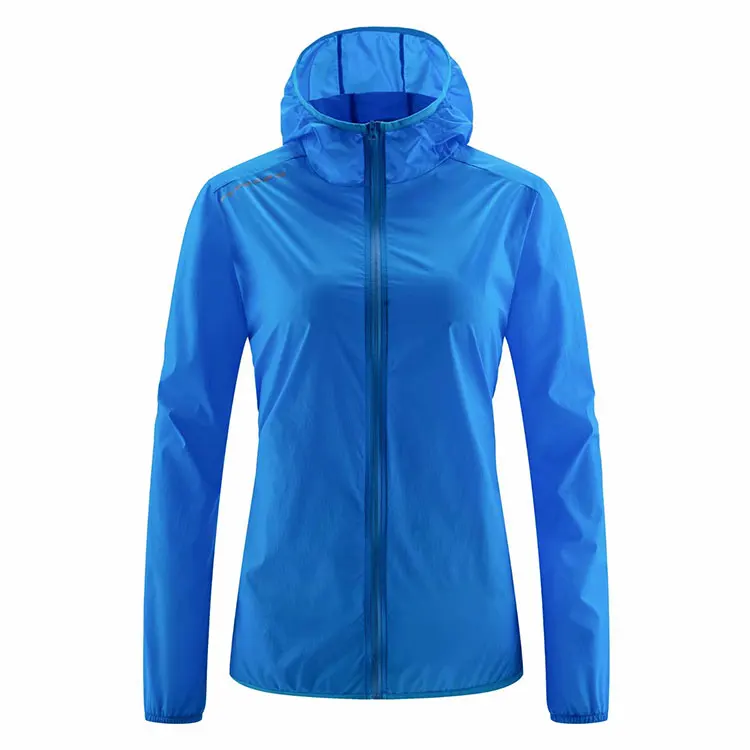 Latest design wholesale custom logo OEM hooded lightweight skin raincoat Unisex waterproof anti uv sunscreen windbreaker jacket