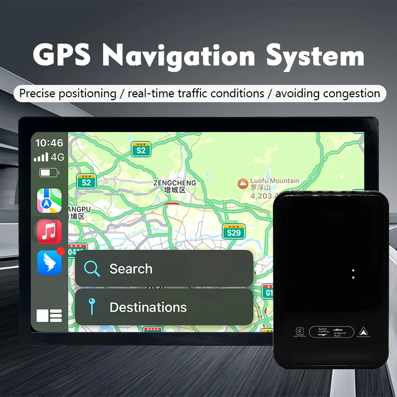 Navihua Android 13 Smart Carplay AI Box 660B Wired To Wireless Carplay Android Auto With HDMI Qualcomm For Youtube Multimedia