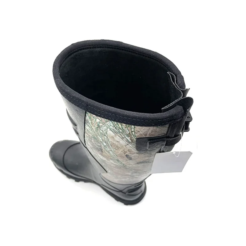 Зимние охотничьи ботинки на заказ, камуфляжные резиновые ботинки, мужские водонепроницаемые резиновые ботинки с вулканизированной подошвой