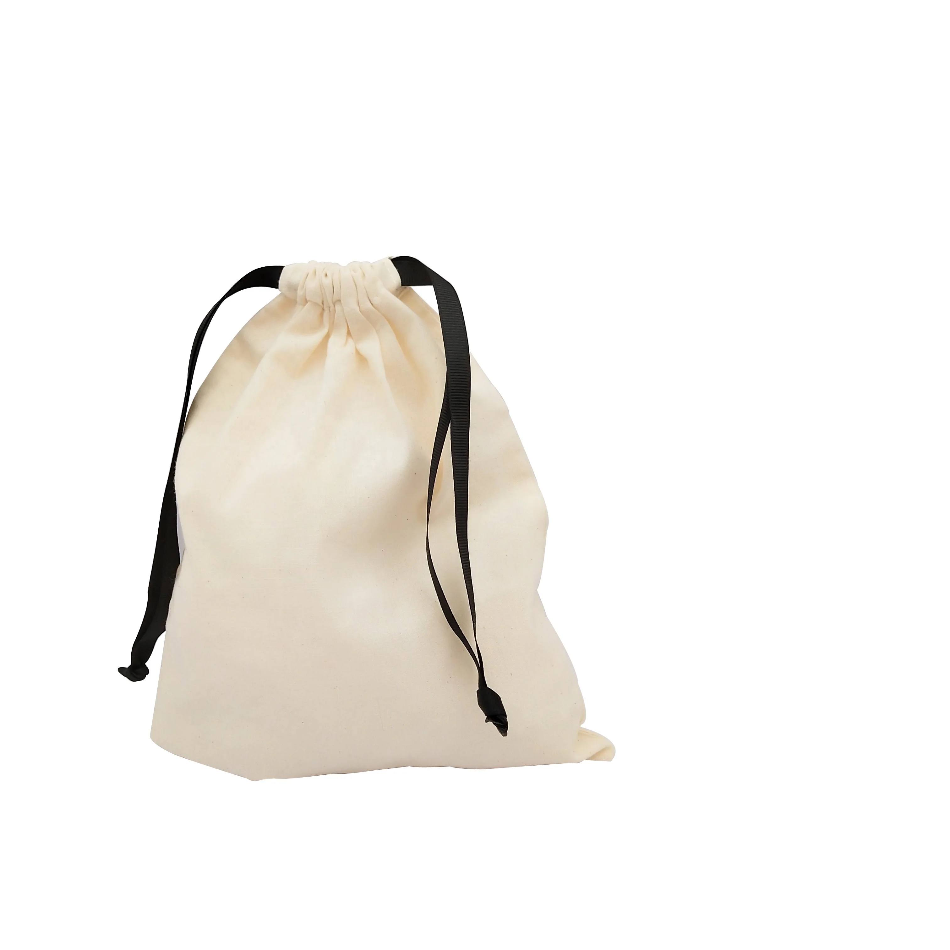 Personalized Wholesale Custom Printed Organic Cotton Drawstring Bag Pouch