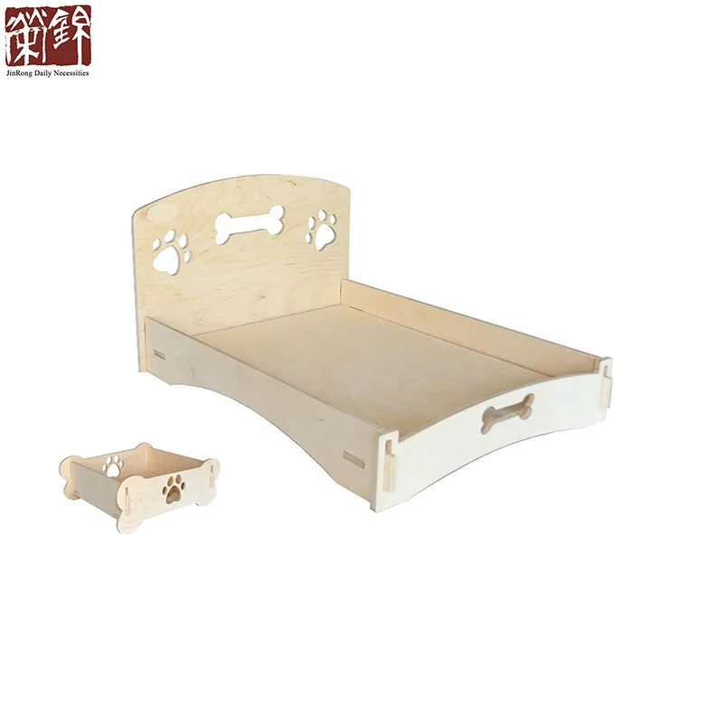 
Wooden pet product design Easy assemble dog bed small plywood pet bed pet dog sleeping bed 