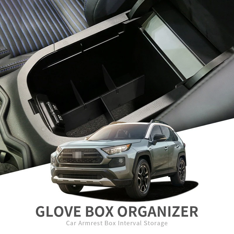 19-22 Toyota RAV4 Luxury Interior Modification New ABS Armrest Box Storage Compartment with Partition Dispatched from Guangzhou