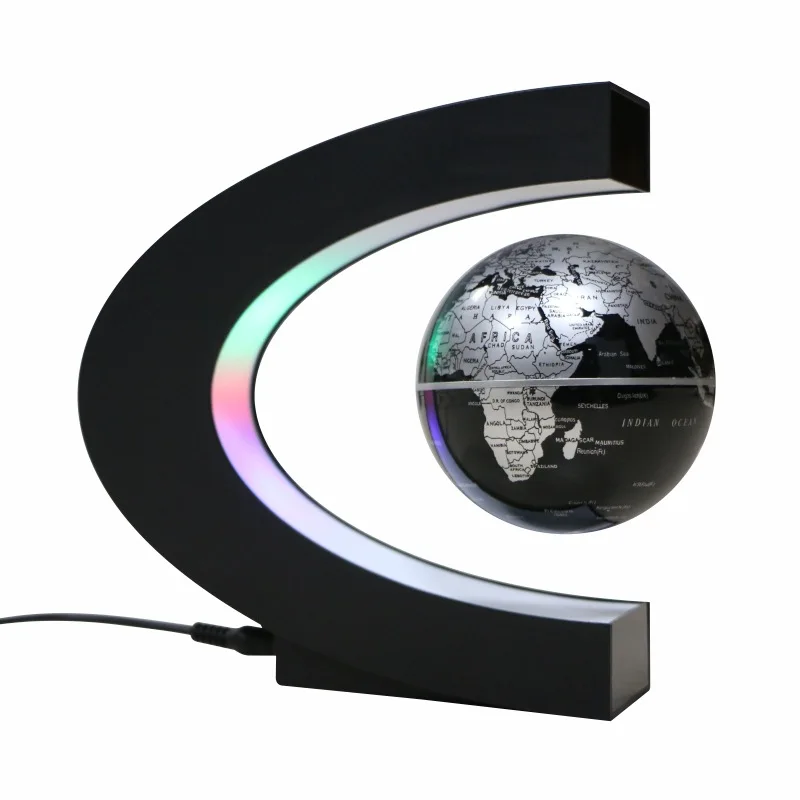 SY521 Magnetic Earth Globe with c shape base Creative home decoration EU plug magnetic levitating earth globe