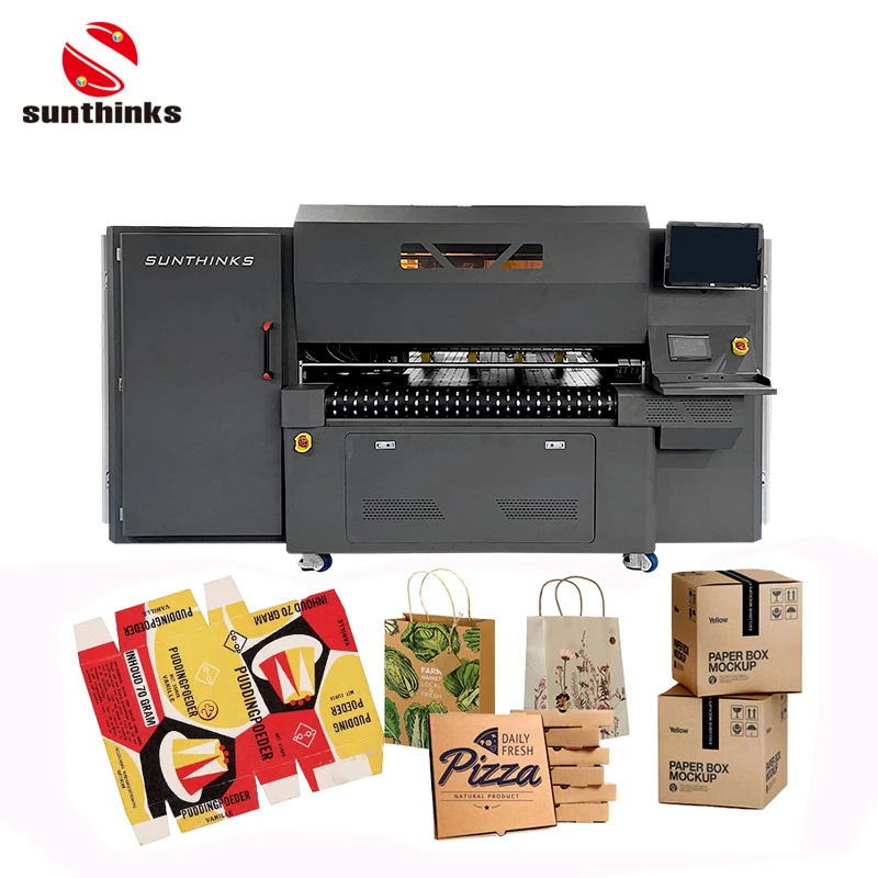 Sunthinks Corrugated Cardboard Digital Printer 645mm Large Format Printing Width Suitable for Multiple Material Printing