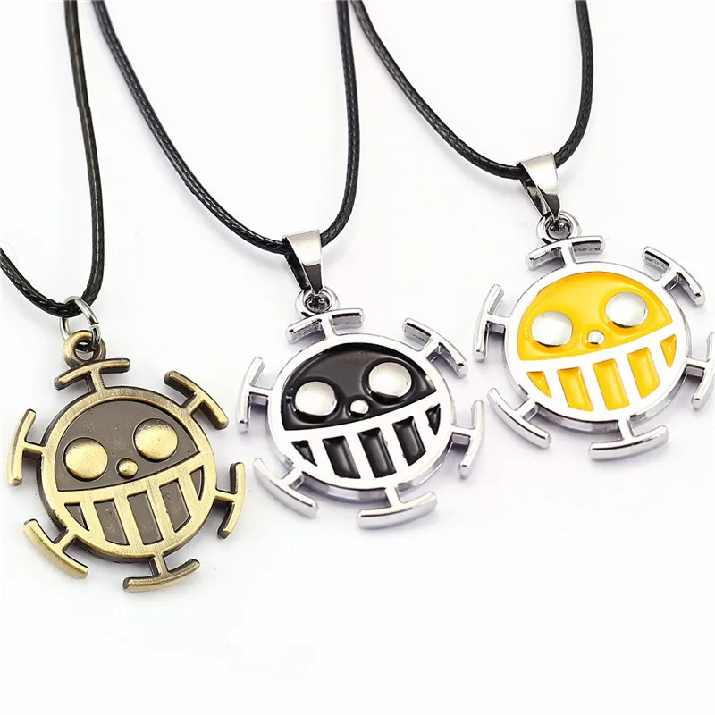 Hot Anime ONE PIECE Law Necklace Anime Pendant Necklace Fashion Cosplay Accessories