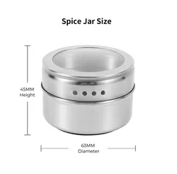 Spice Tins Seasoning Organizers Jars Organizer Stainless Steel Spice Jar Containers