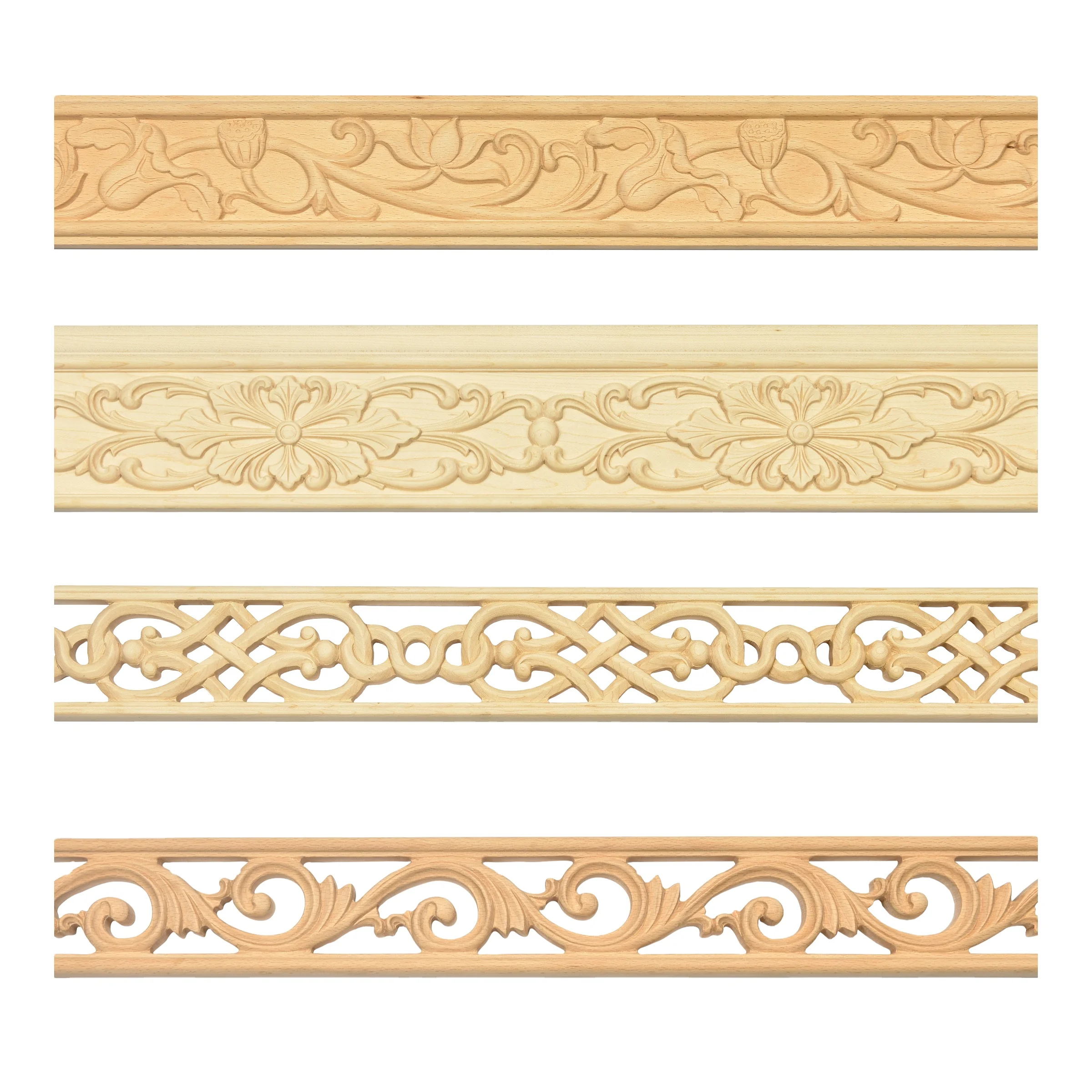 Wood Carved Corner Moulding Ornament Wooden Mouldings Wood Trim Mouldings