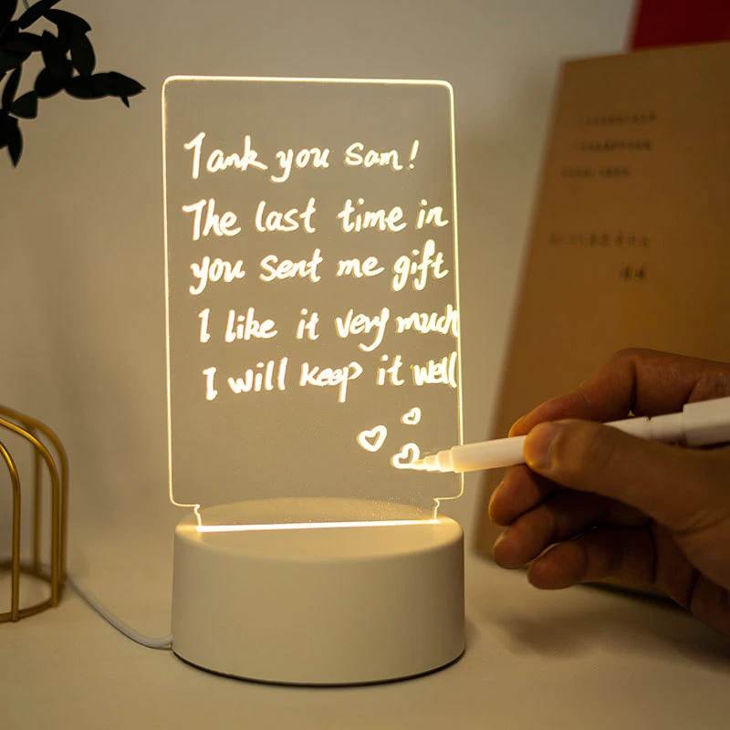 3D Slideshow Home Decoration Luminous Bulletin Board Gift Bedroom Led Acrylic Night Light