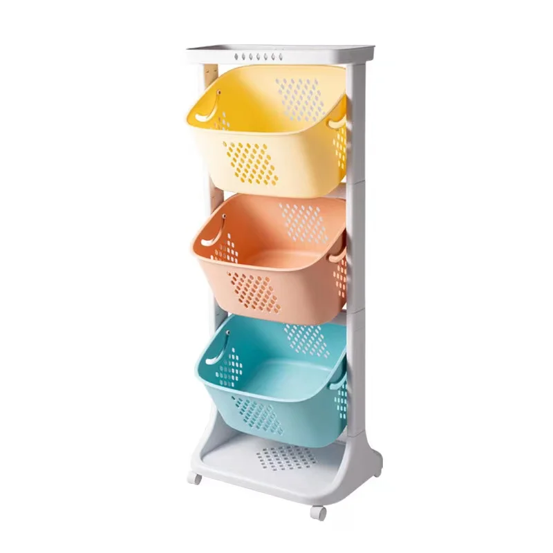 LAVINIA Multilayer PP Stackable Mesh Natural Storage Rack Fruit Storage Basket Vegetables Basket Holders for Kitchen