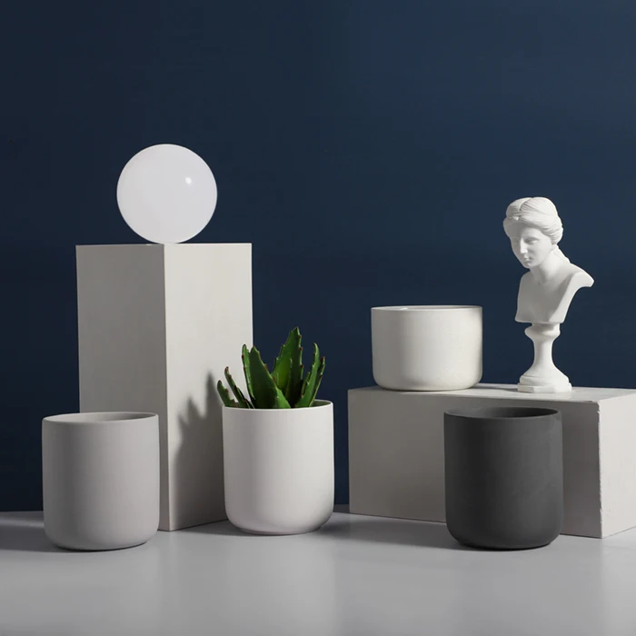 Custom Ceramic Candle Containers Clay Ceramic Candle Jars In Bulk for Candle Making