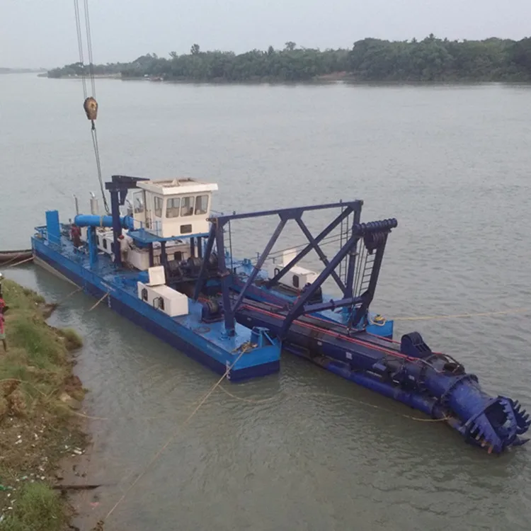 
China BEST 14 inch 1100m3/h Dredger Cutter Suction Sand Dredging Machine free oversea service 