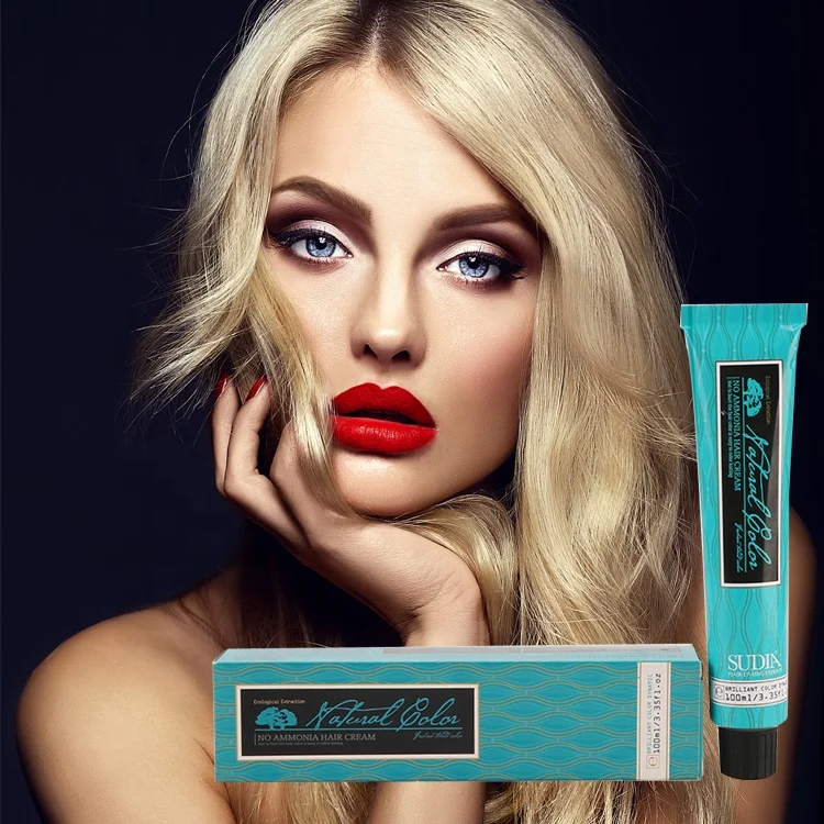 Wholesale ammonia free hair color without ppd  semi permanent 2 in 1 hair color dye cream